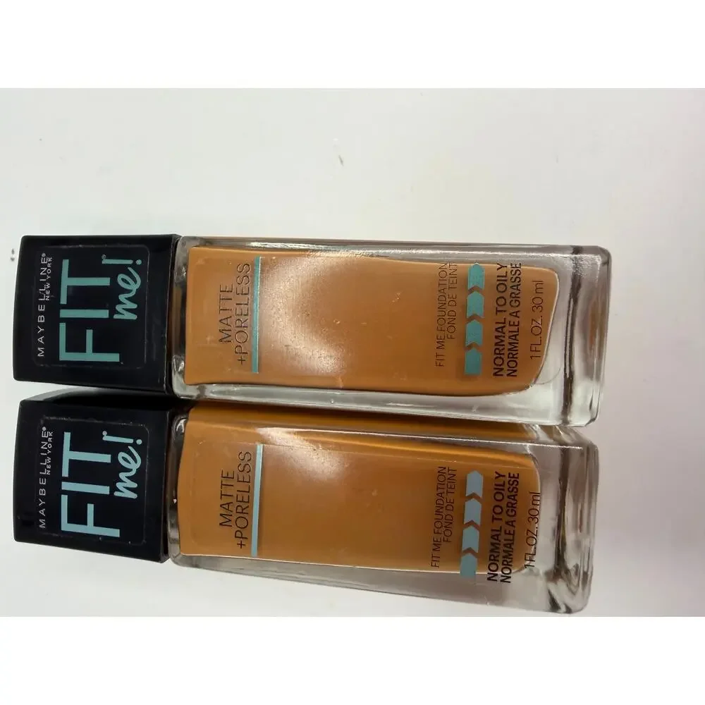 Maybelline Fit Me Matte Poreless Foundation 355 Coconut Lot of 2 1oz 30ml